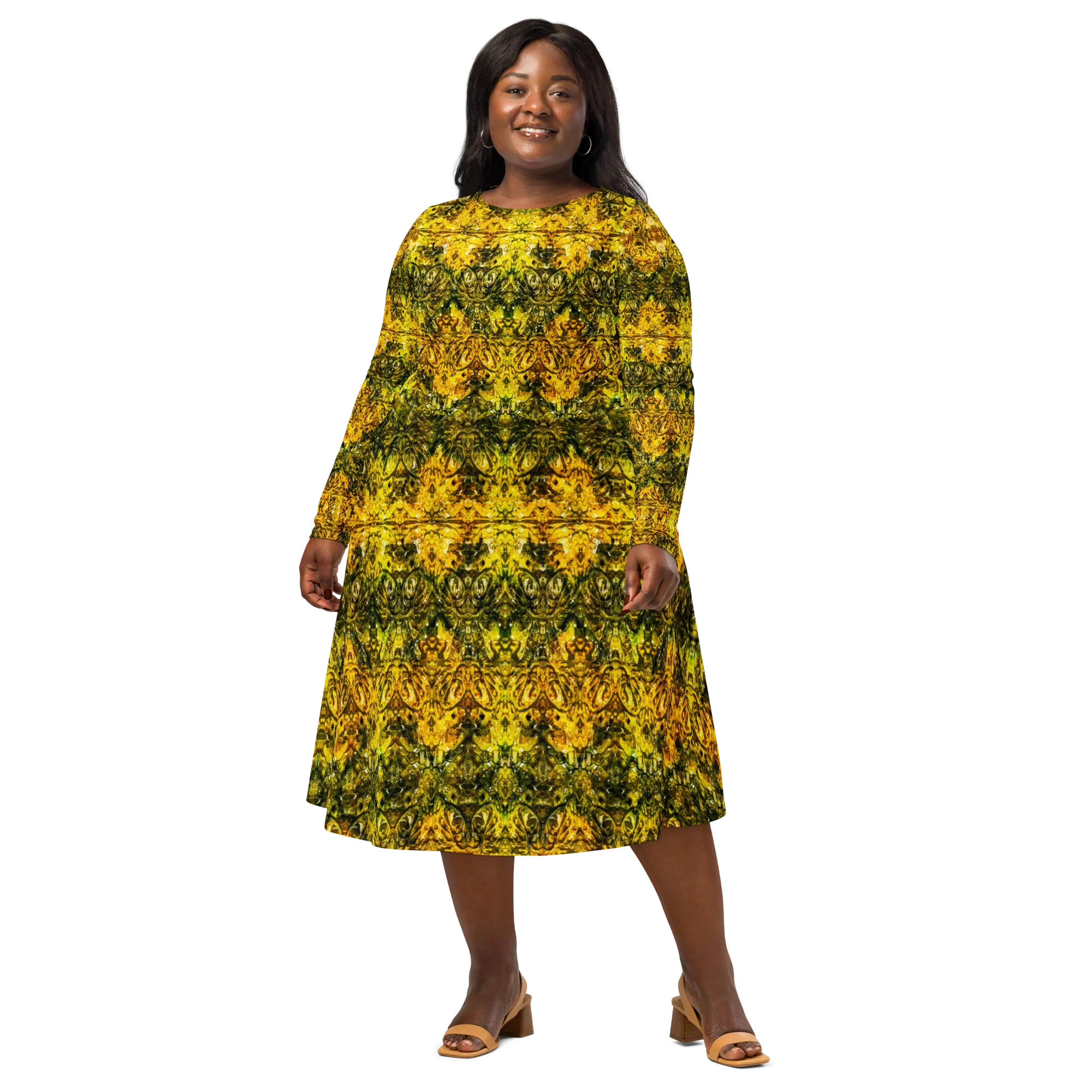 Long Sleeve Midi Dress (Her/Muliebris)(Samhain Dreams of Jade 8 of 15 Octo ex Quindecim) RJSTHW2025 RJS