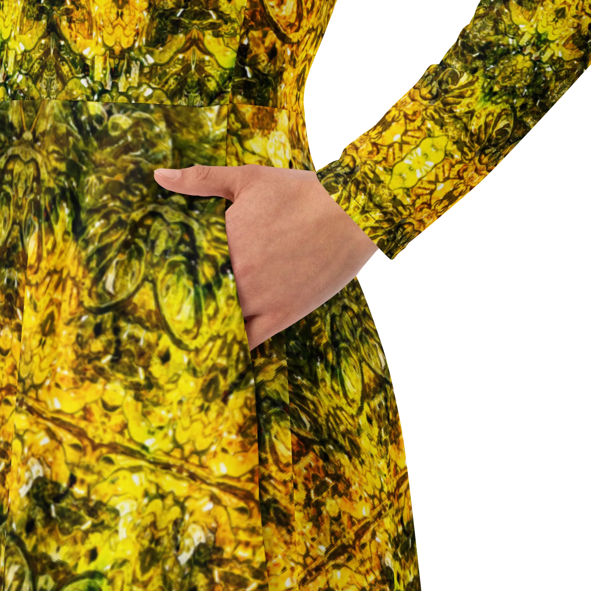 Long Sleeve Midi Dress (Her/Muliebris)(Samhain Dreams of Jade 8 of 15 Octo ex Quindecim) RJSTHW2025 RJS