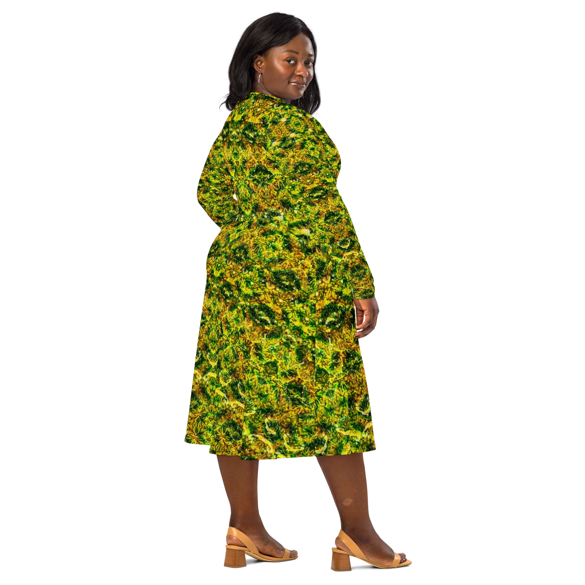 Long Sleeve Midi Dress (Her/Muliebris)(Samhain Dreams of Jade 9 of 15 Novem ex Quindecim) RJSTHW2025 RJS