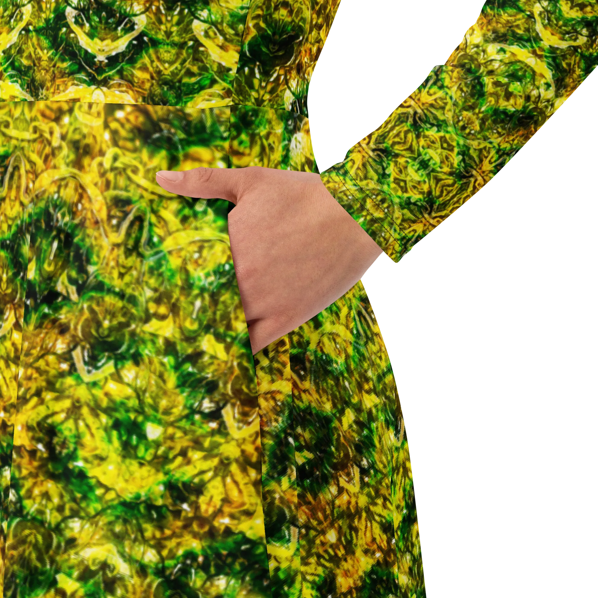 Long Sleeve Midi Dress (Her/Muliebris)(Samhain Dreams of Jade 9 of 15 Novem ex Quindecim) RJSTHW2025 RJS