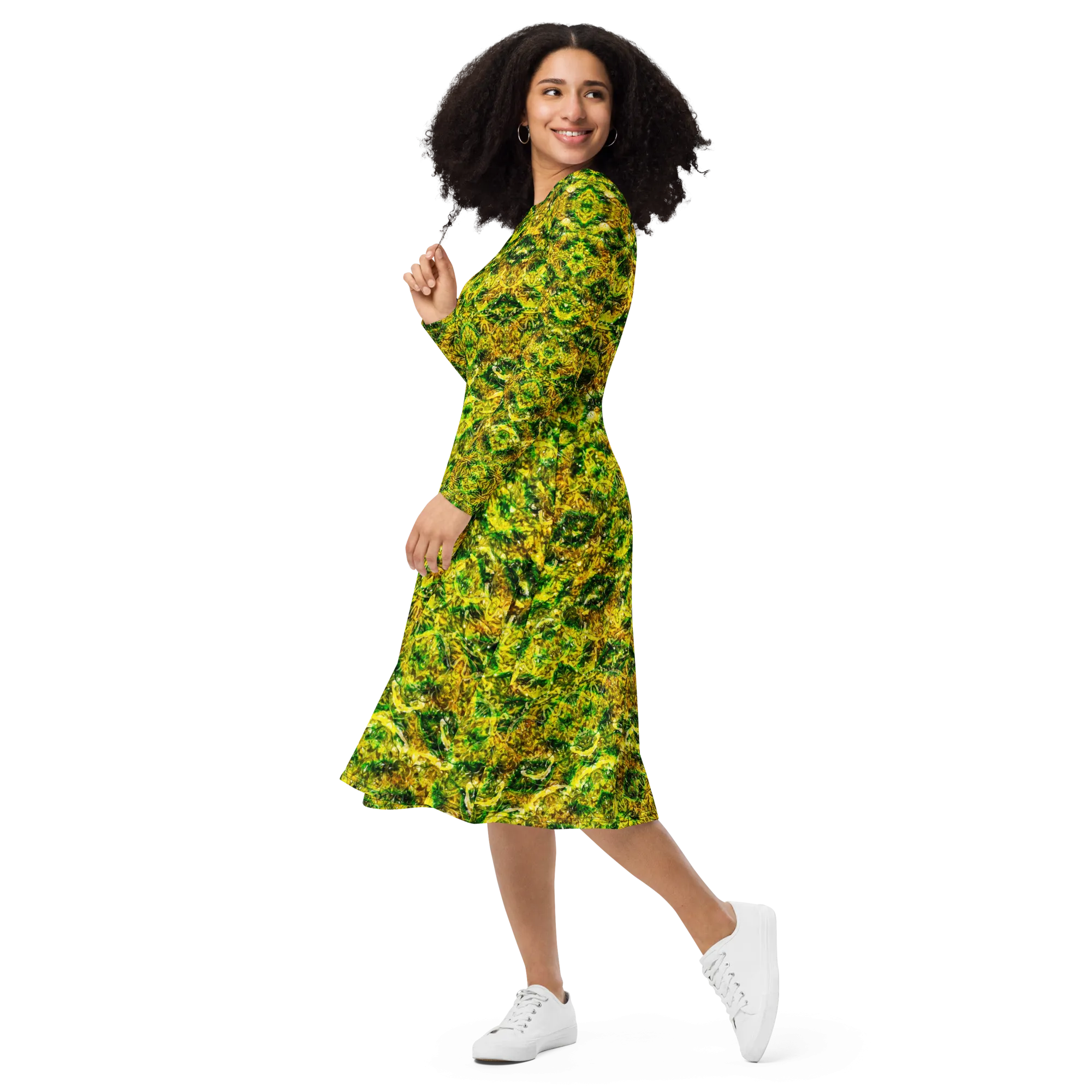 Long Sleeve Midi Dress (Her/Muliebris)(Samhain Dreams of Jade 9 of 15 Novem ex Quindecim) RJSTHW2025 RJS