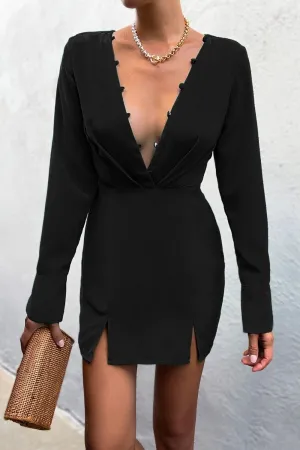 Loren Mini Dress With Slits
