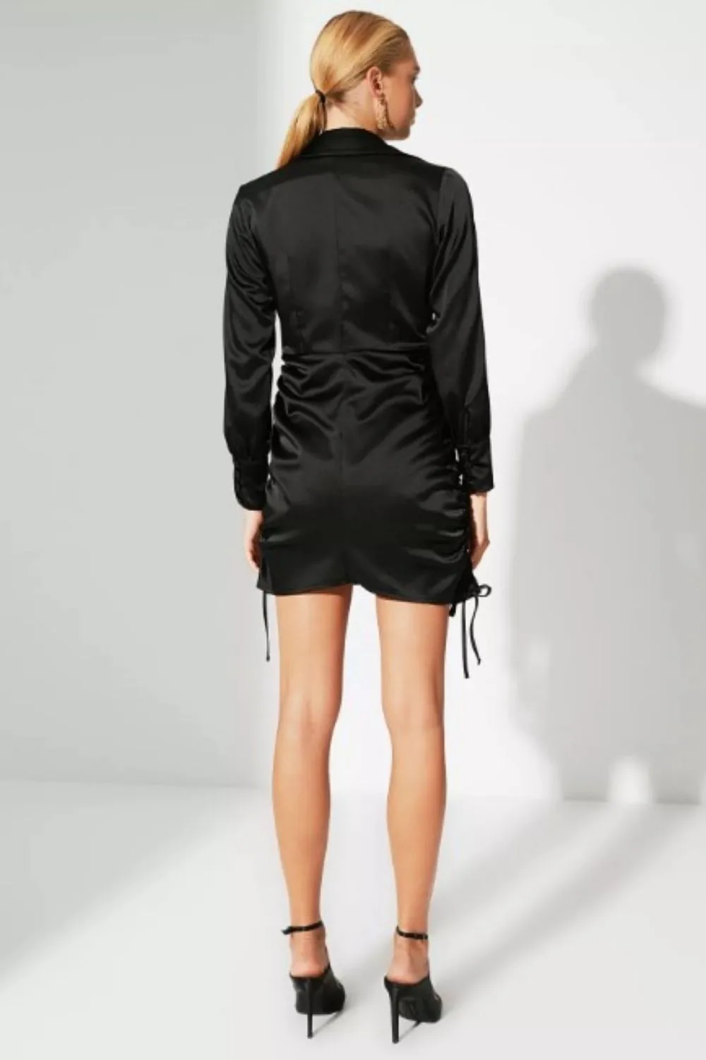 Love Black Satin Dress