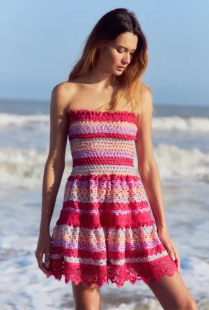 MACONDO MINI DRESS RASPBERRY