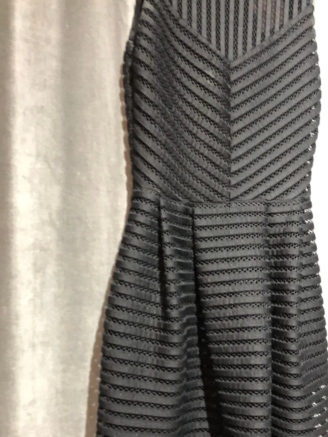 MAJE Sleeveless Scuba Fit and Flare Midi Dress