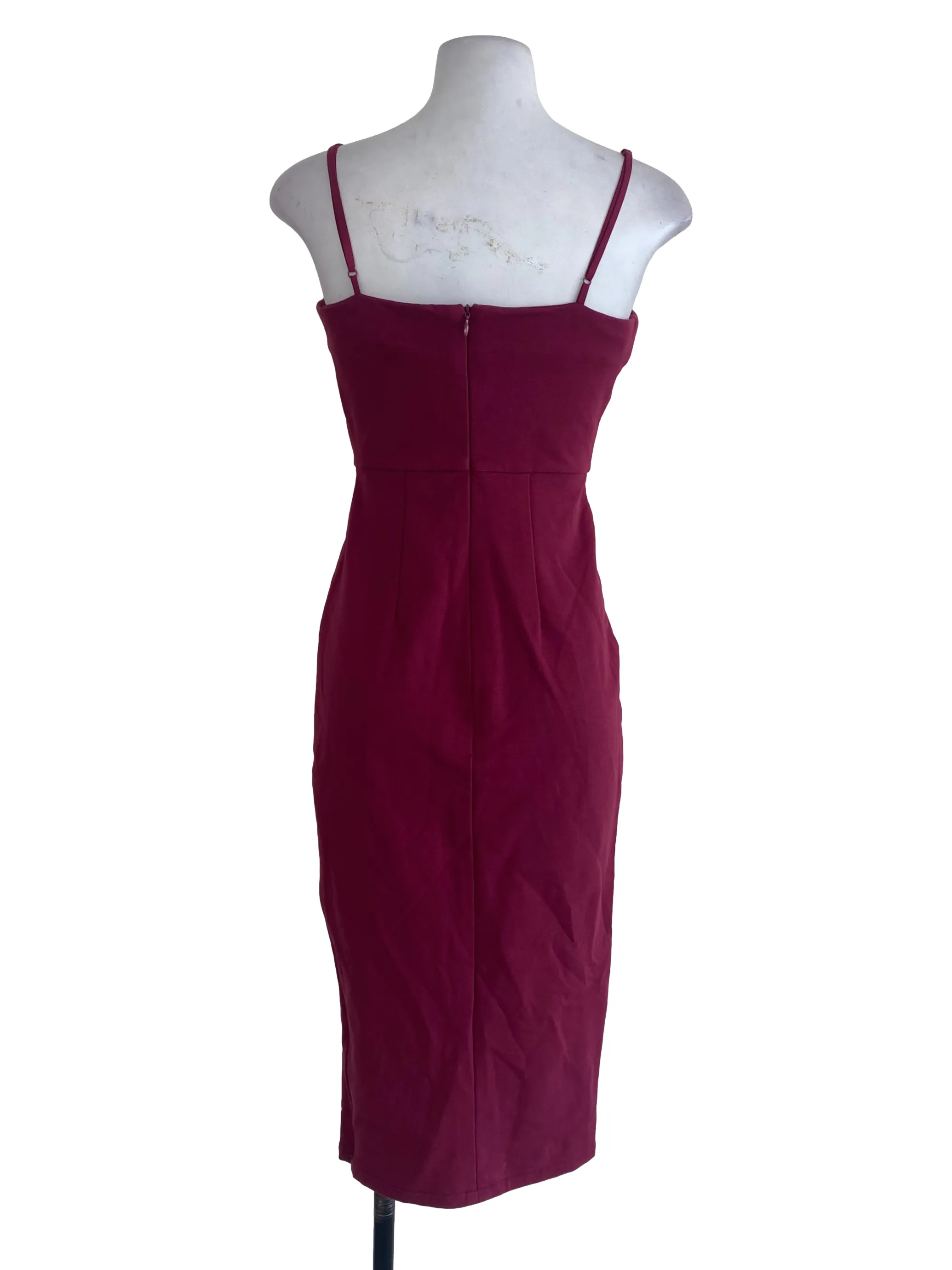 Maroon Sheath Dress