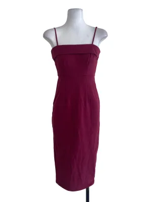 Maroon Sheath Dress