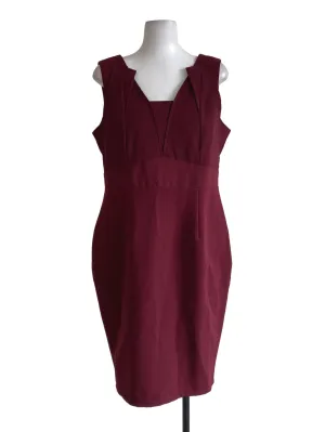 Maroon Sheath Dress