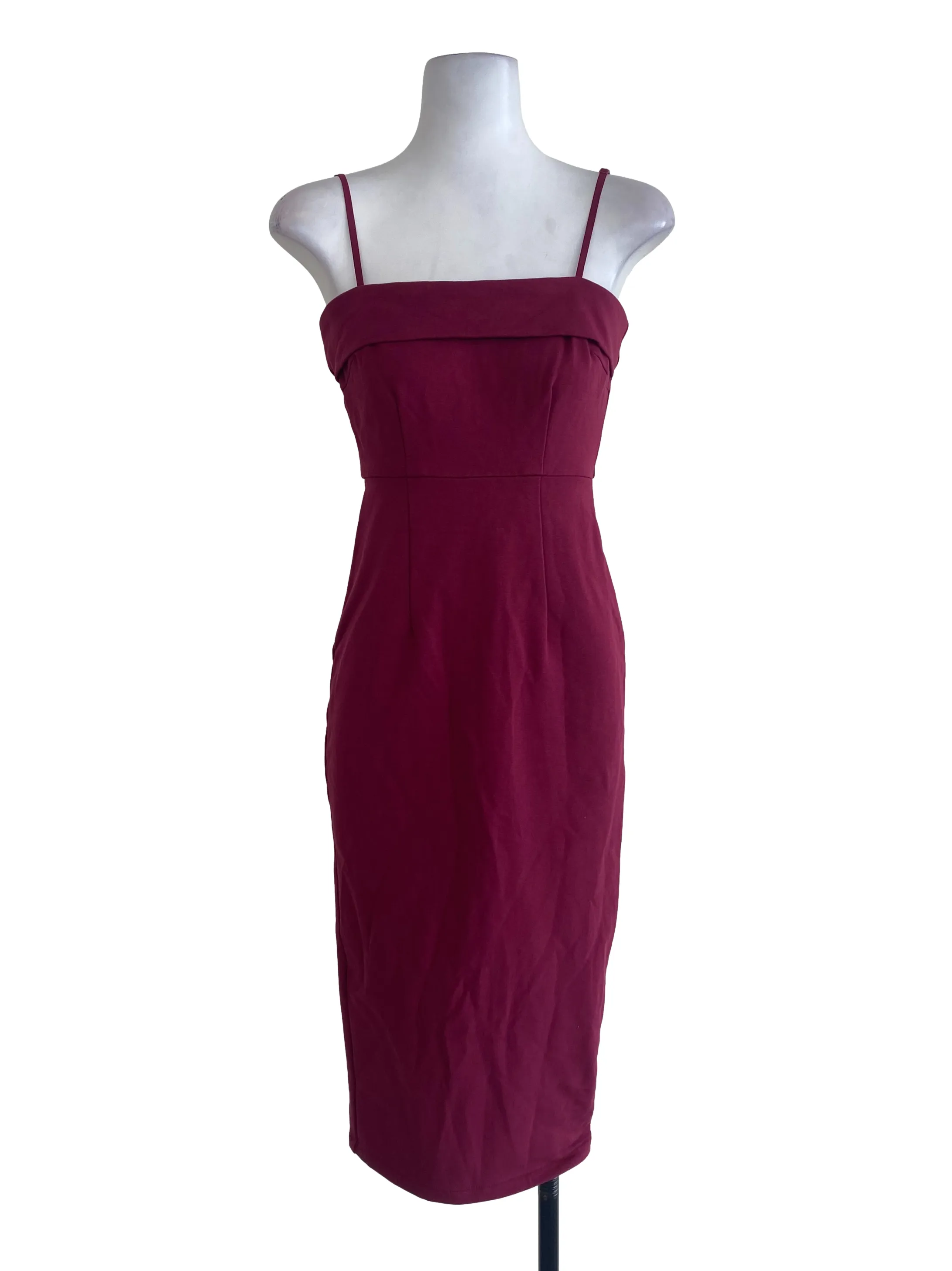 Maroon Sheath Dress