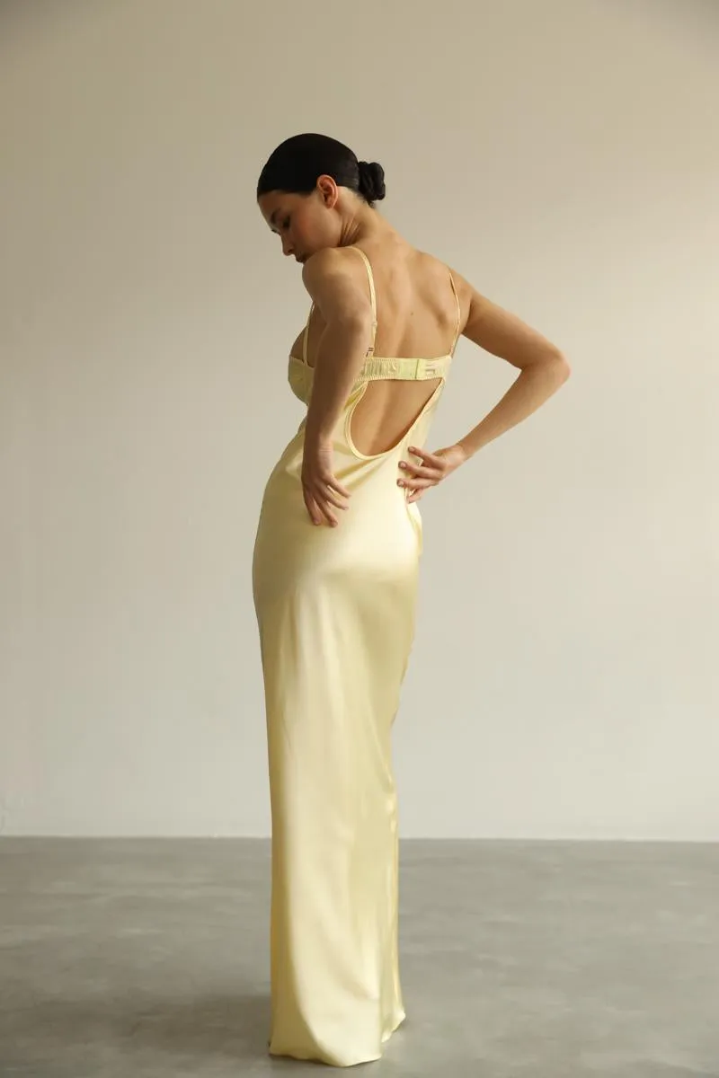 Megan - Yellow long dress