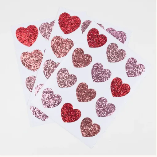 Meri Meri Glitter Heart Stickers