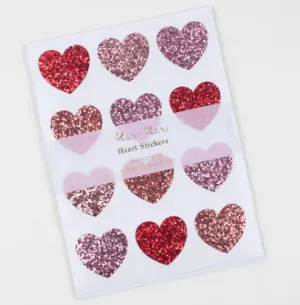 Meri Meri Glitter Heart Stickers