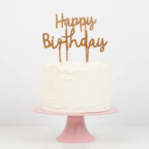 Meri Meri Happy Birthday Acrylic Toppers