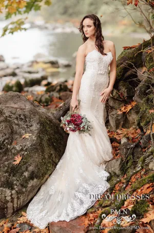 Mermaid Wedding Dress With Cathedral Train (#Alexia)