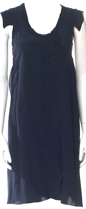 MIU MIU Italy. Blue Silk Mini Dress