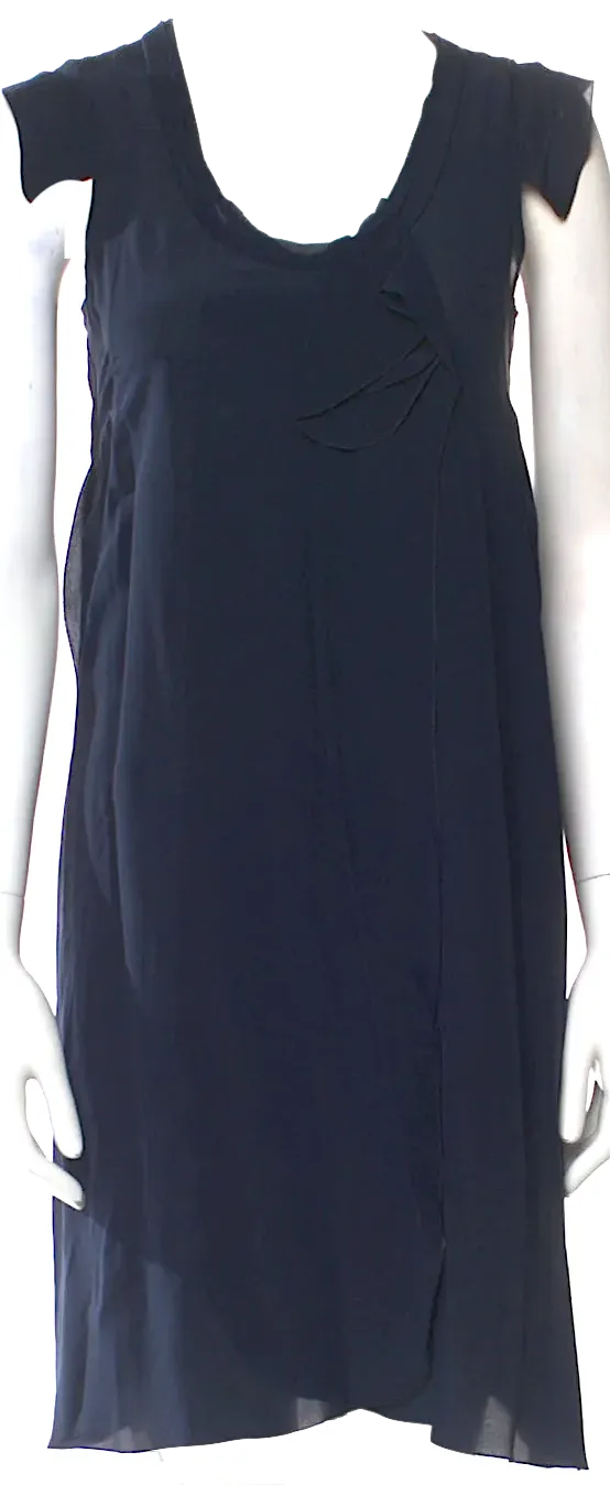 MIU MIU Italy. Blue Silk Mini Dress