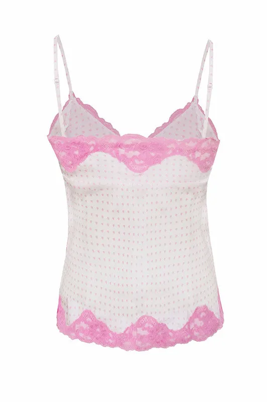 Mommy & Me Bundle Vintage White Heart Lace Cami