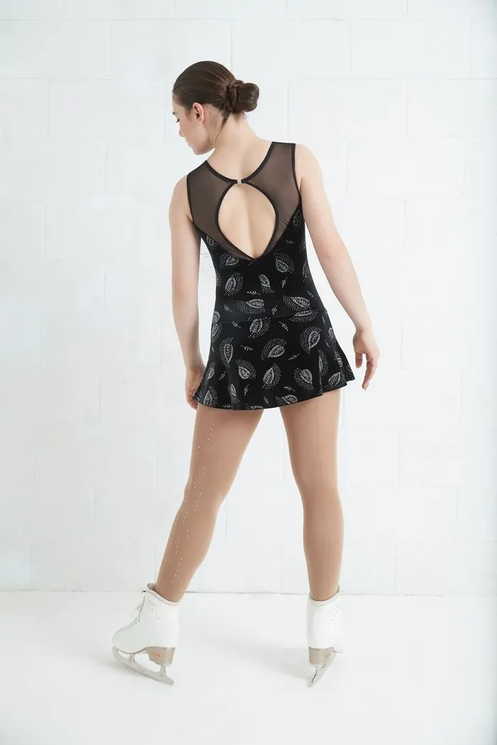 Mondor 12935 Sleeveless Glitter Velvet Dress