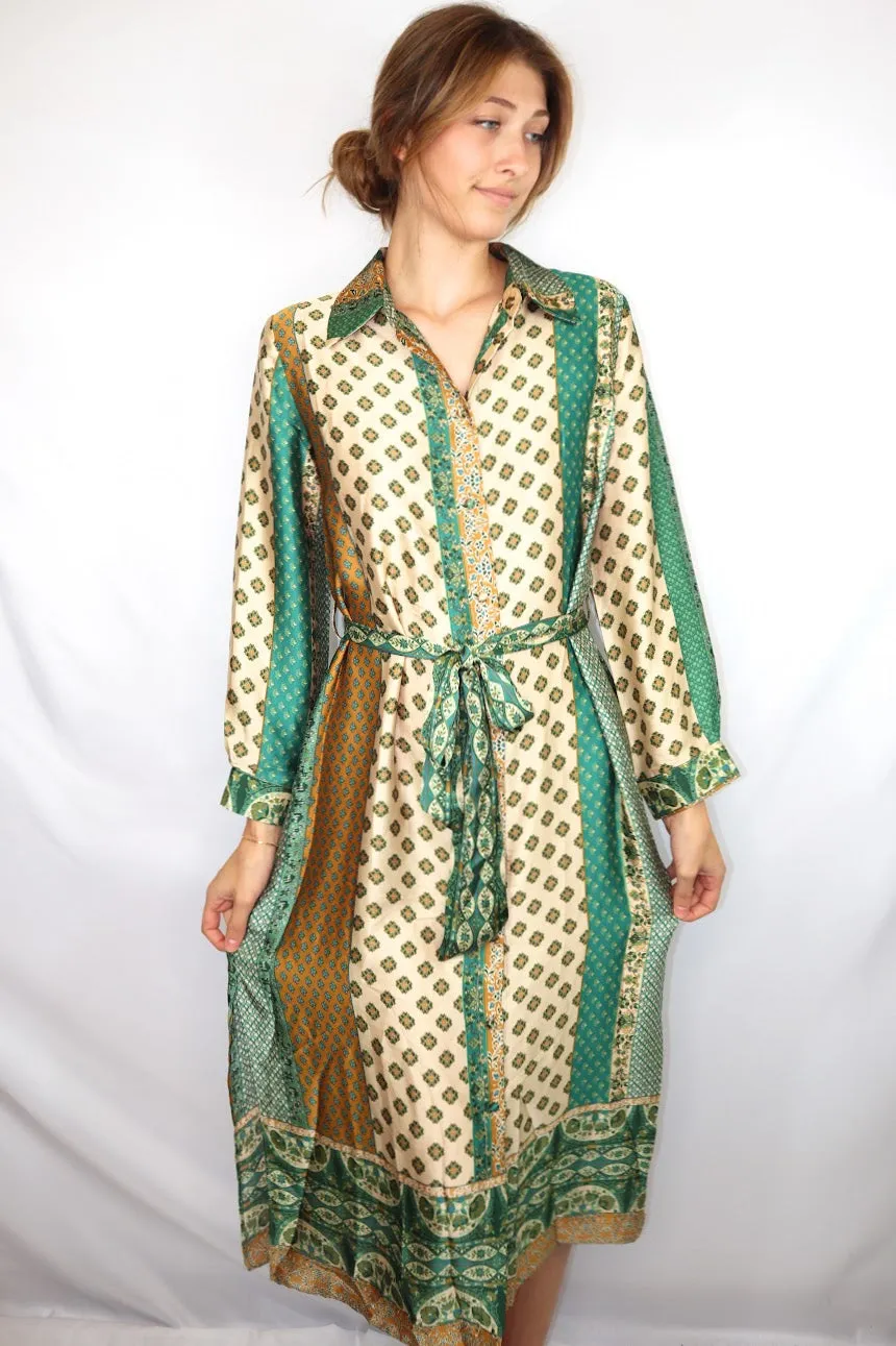 Monet Dress Emerald Sahara