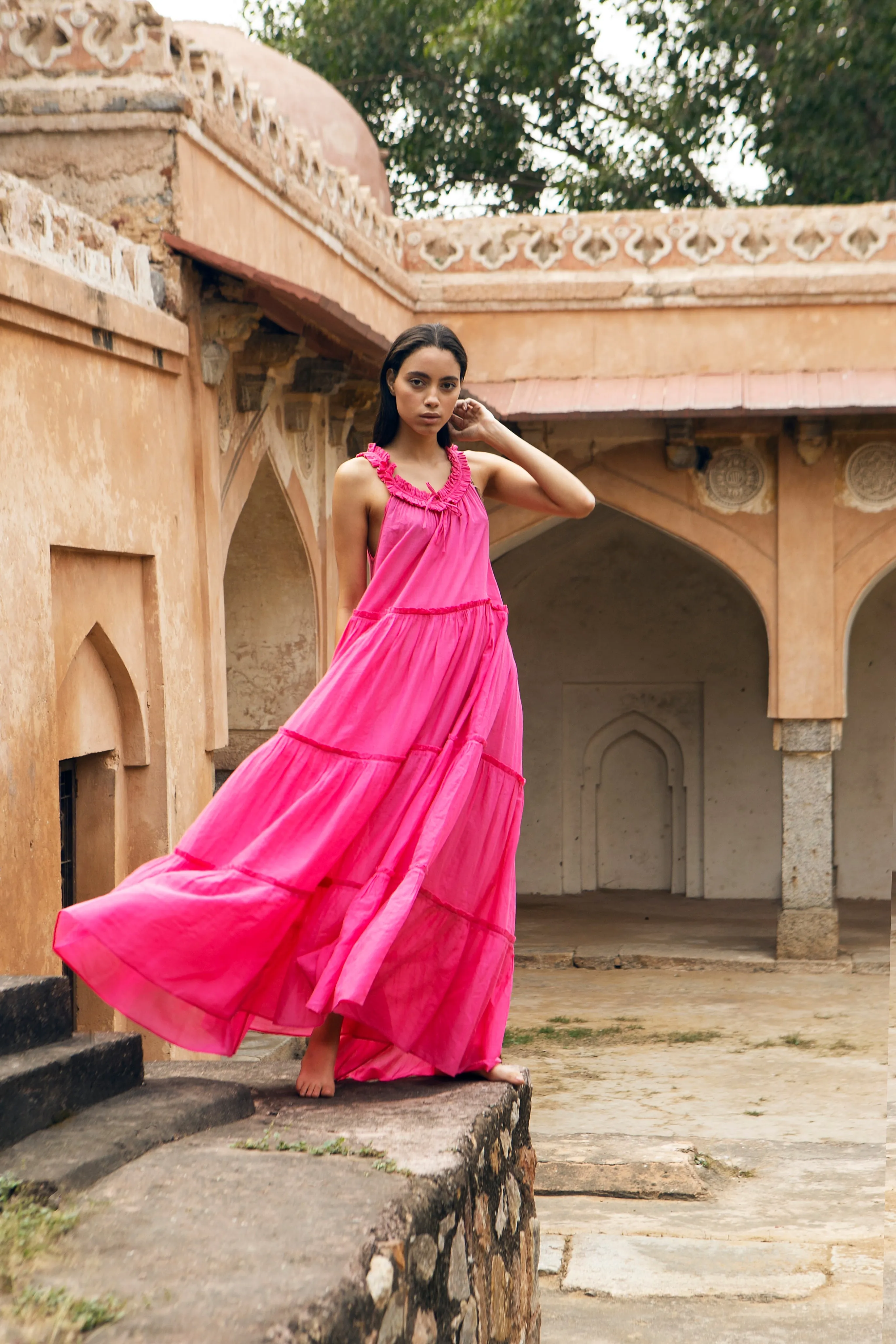 Montauk Sundress Magenta