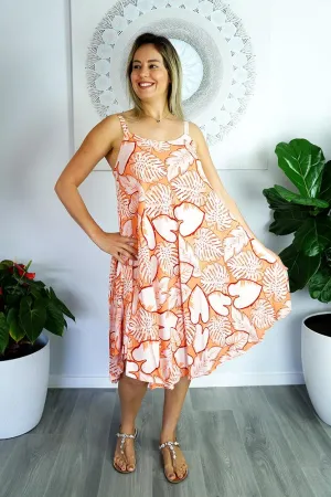 Montego Dress "Leaves"