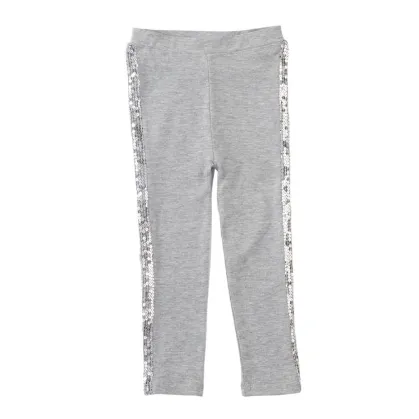 Mud Pie Dazzle Leggings Silver Medium