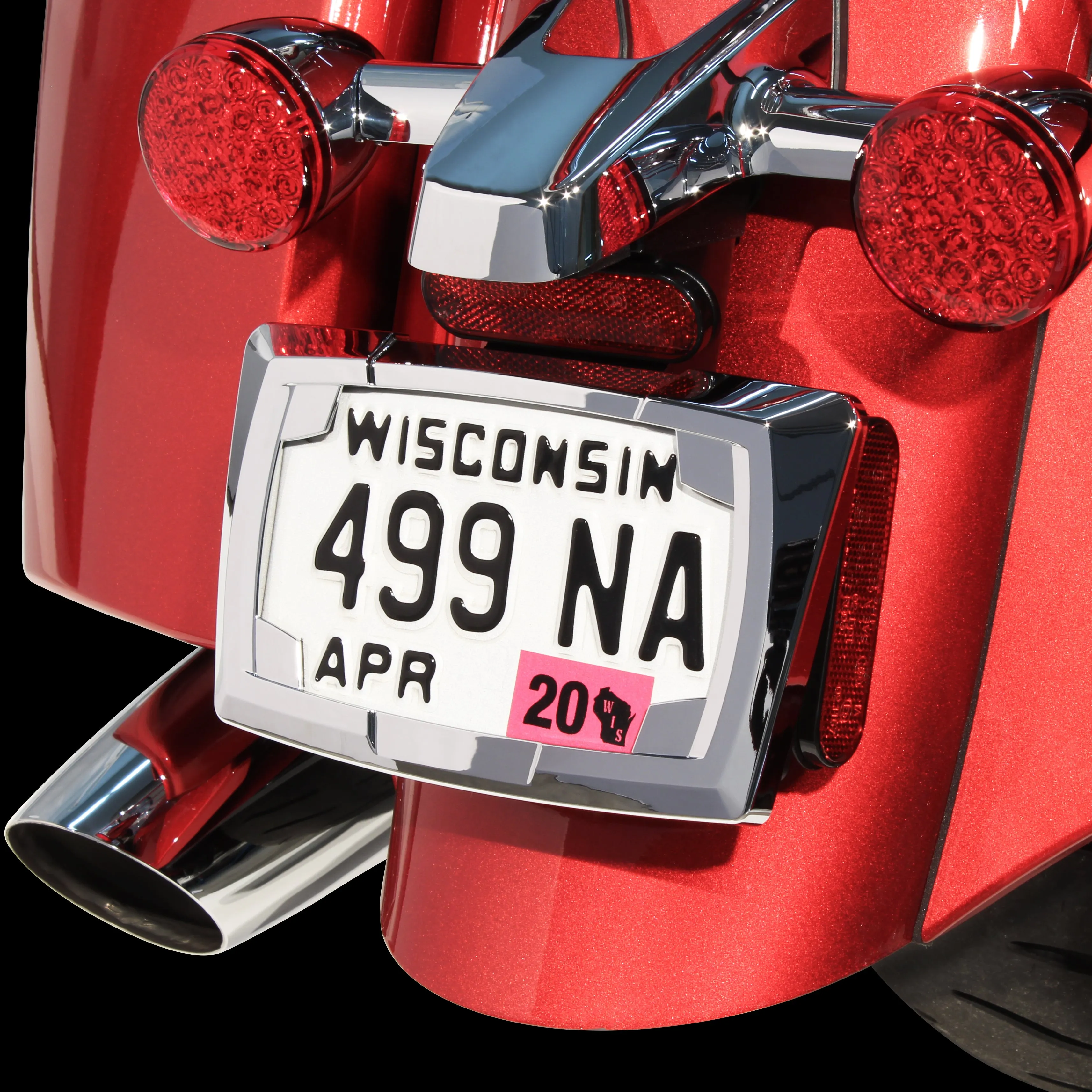 Multi-fit License Plate Frame, Chrome