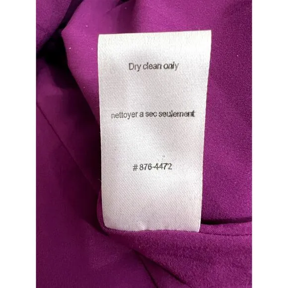 Nanette Lepore Purple Plum Sleeveless Bodycon Sheath Stud Details Midi Dress 6
