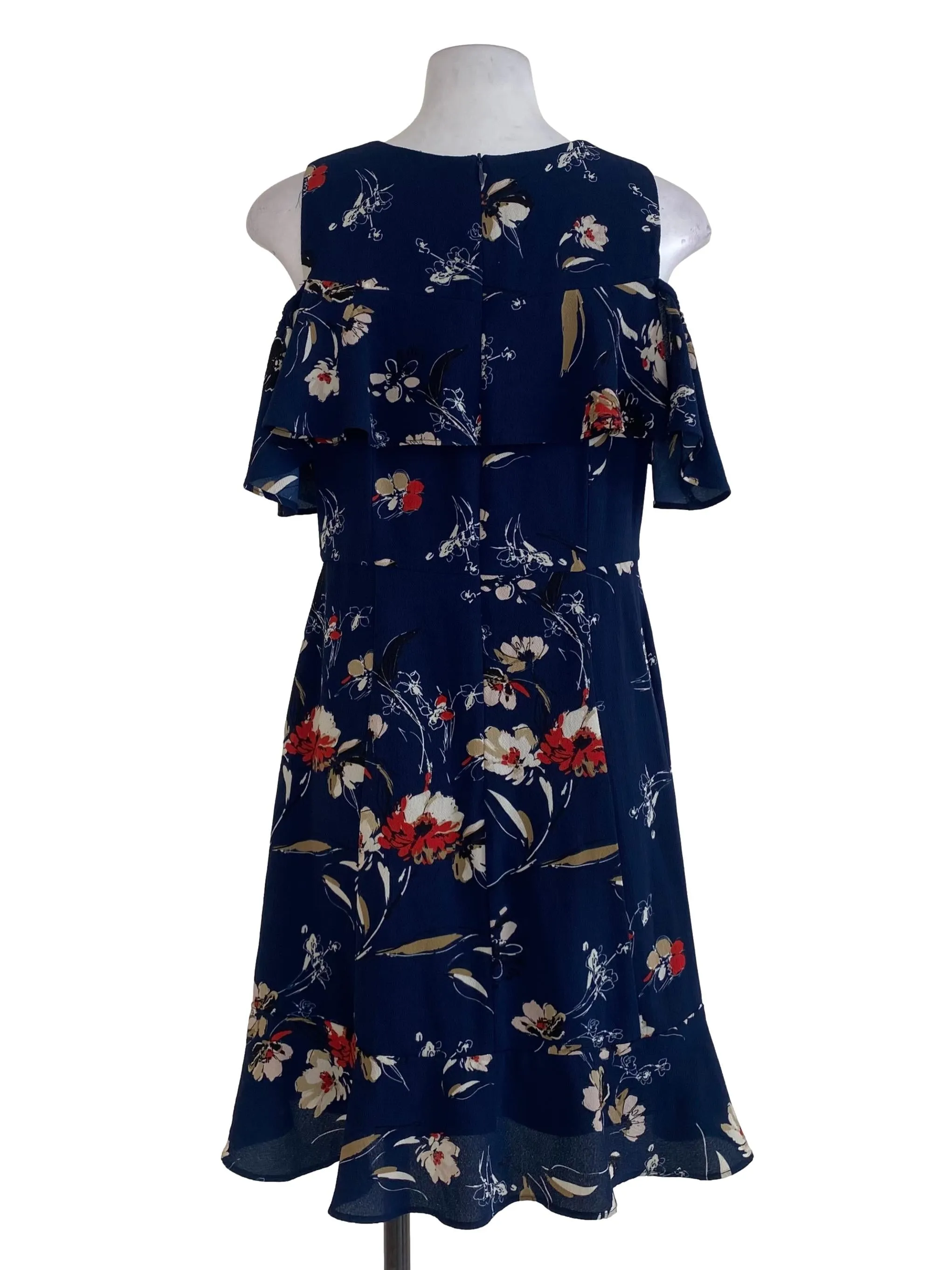 Navy Floral Sheath Dress TCL