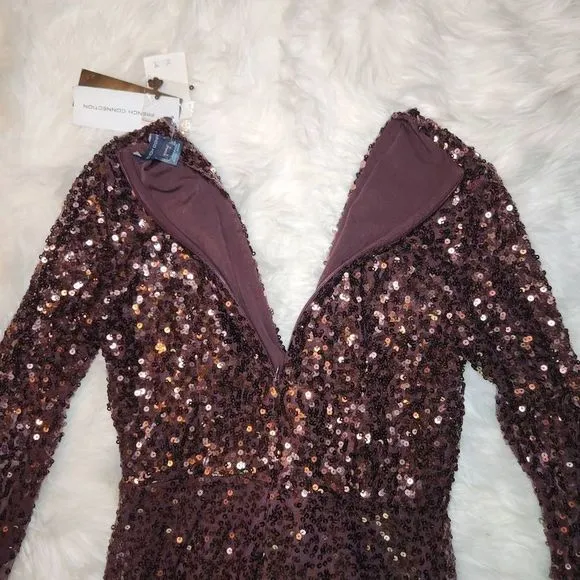New French Connection Emille Sequin Sheath Dress