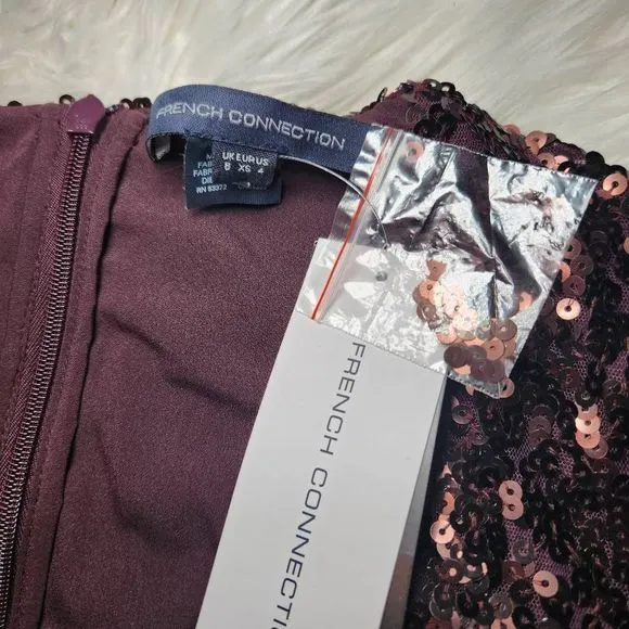 New French Connection Emille Sequin Sheath Dress