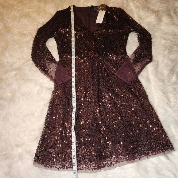 New French Connection Emille Sequin Sheath Dress