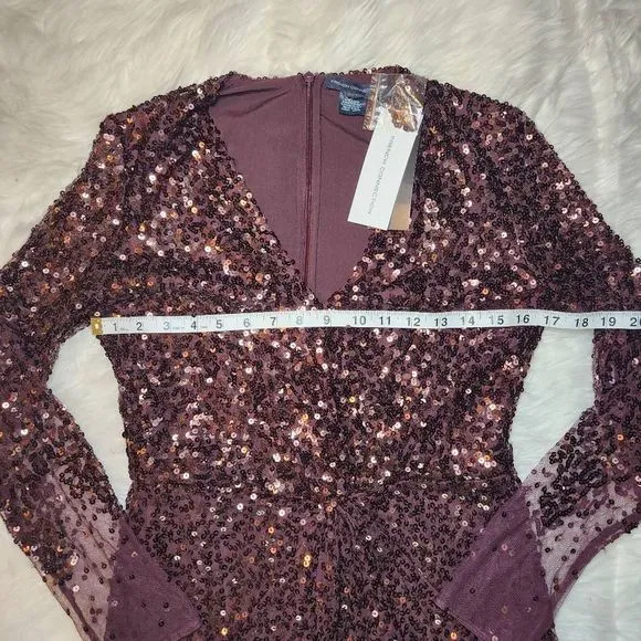 New French Connection Emille Sequin Sheath Dress