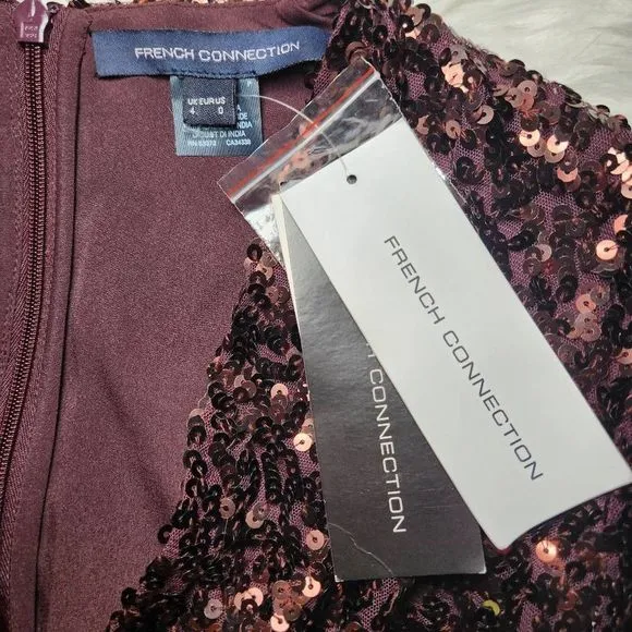 New French Connection Emille Sequin Sheath Dress