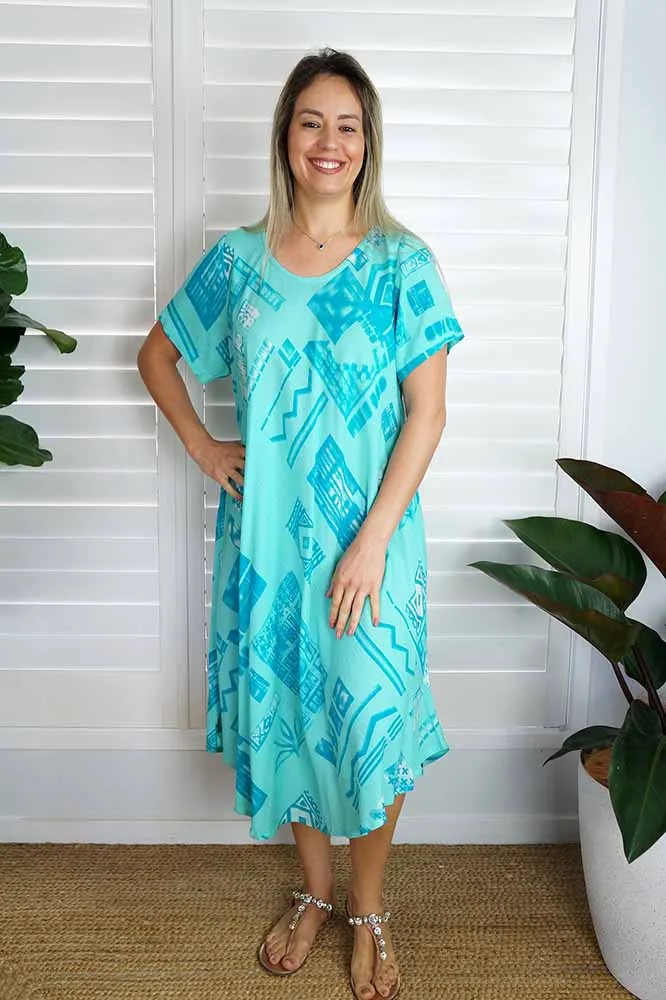 Newport Dress "Riveria" print
