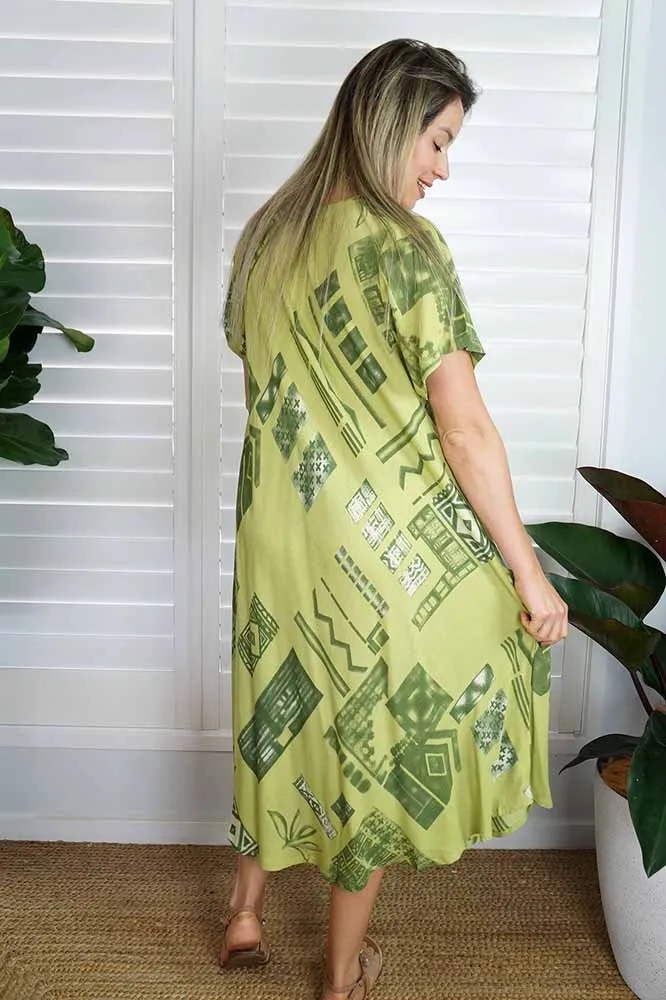 Newport Dress "Riveria" print