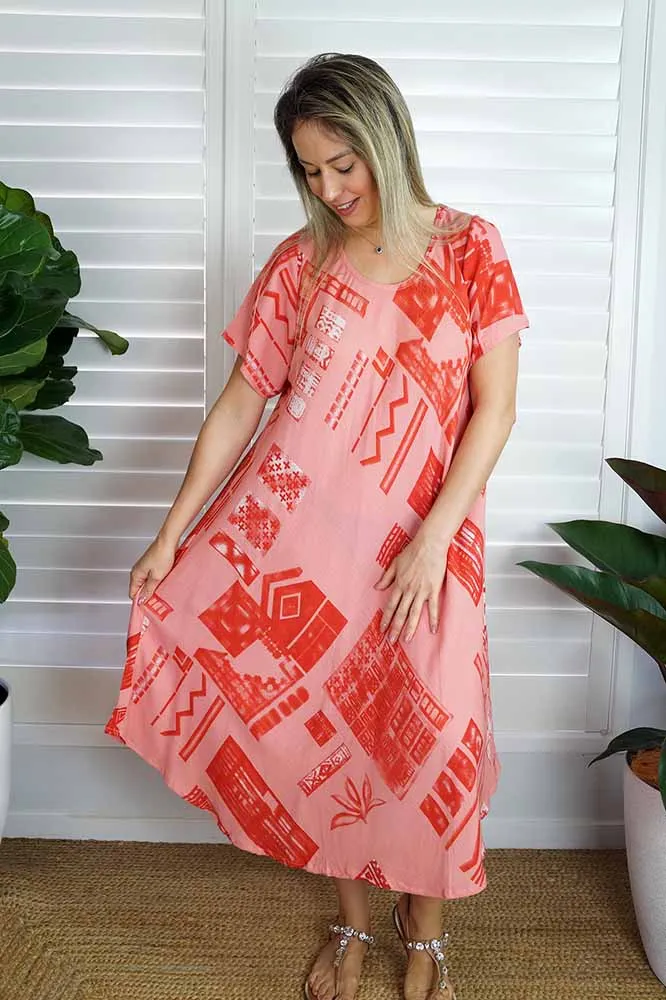 Newport Dress "Riveria" print