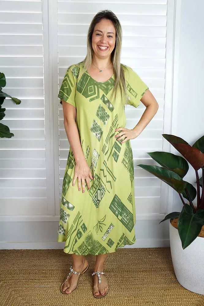 Newport Dress "Riveria" print