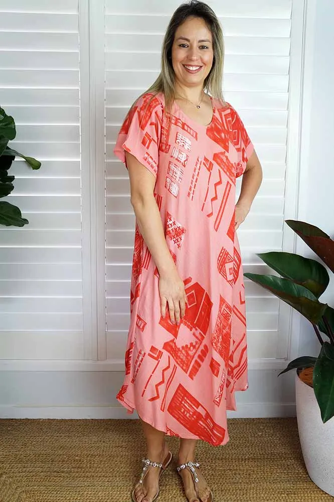 Newport Dress "Riveria" print