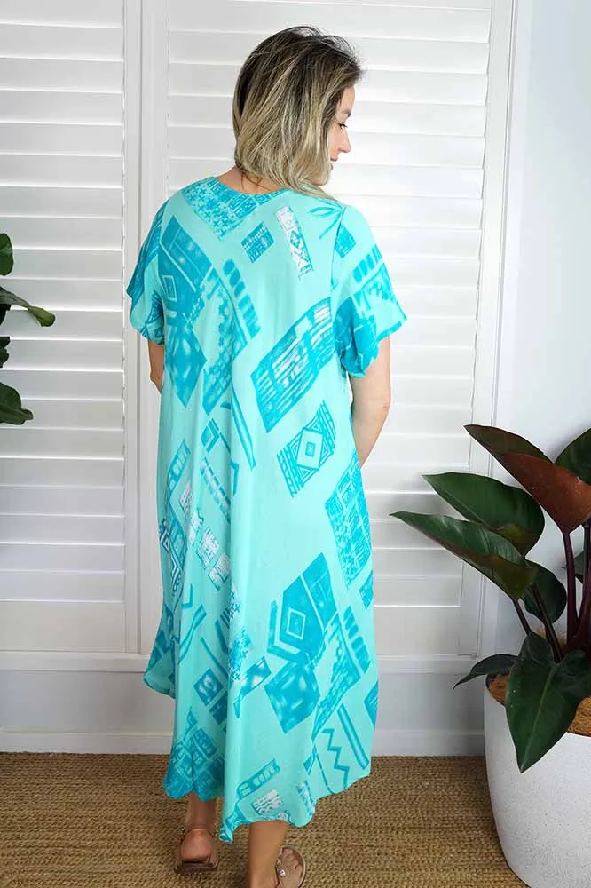 Newport Dress "Riveria" print