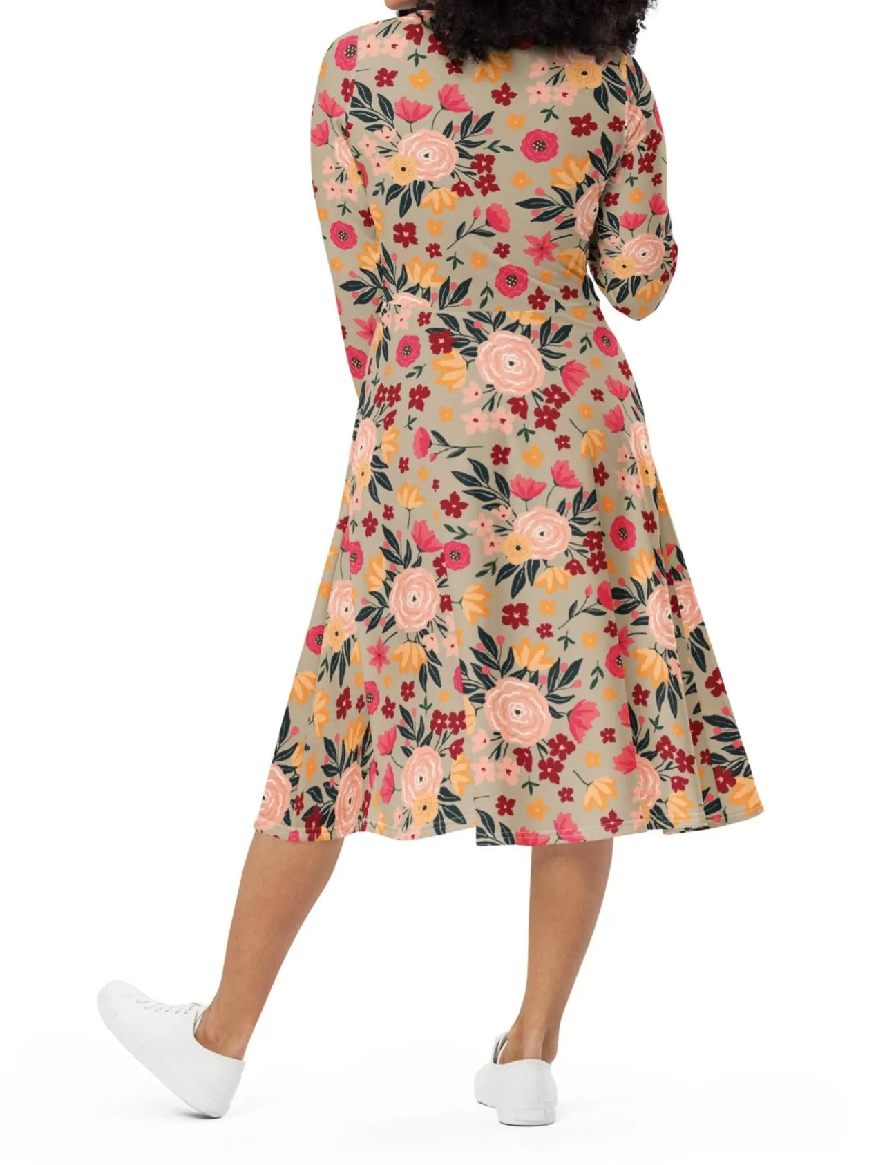 Nona's Garden Midi Dress (S-4XL)