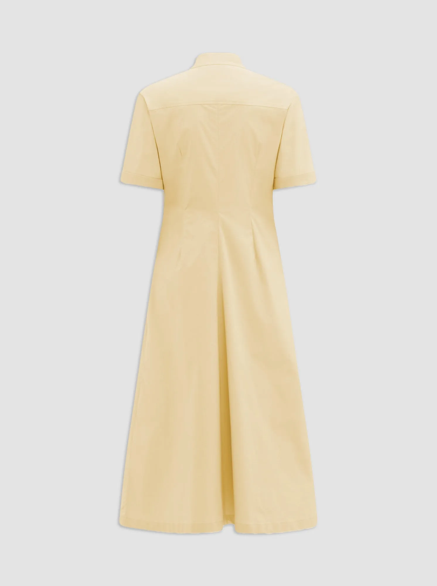 NOOR Long shirt dress Yellow