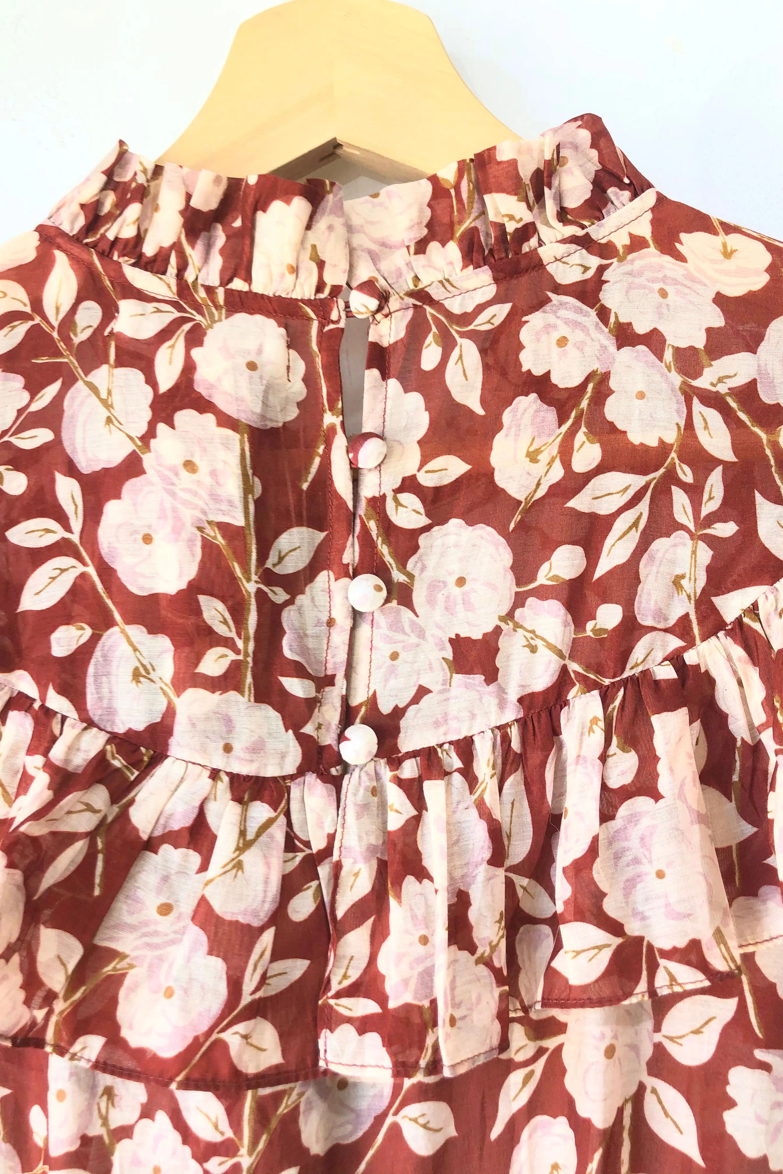 NWT Doen Floral Ruffle Dress