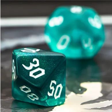 Ocean Elemental RPG Dice Set