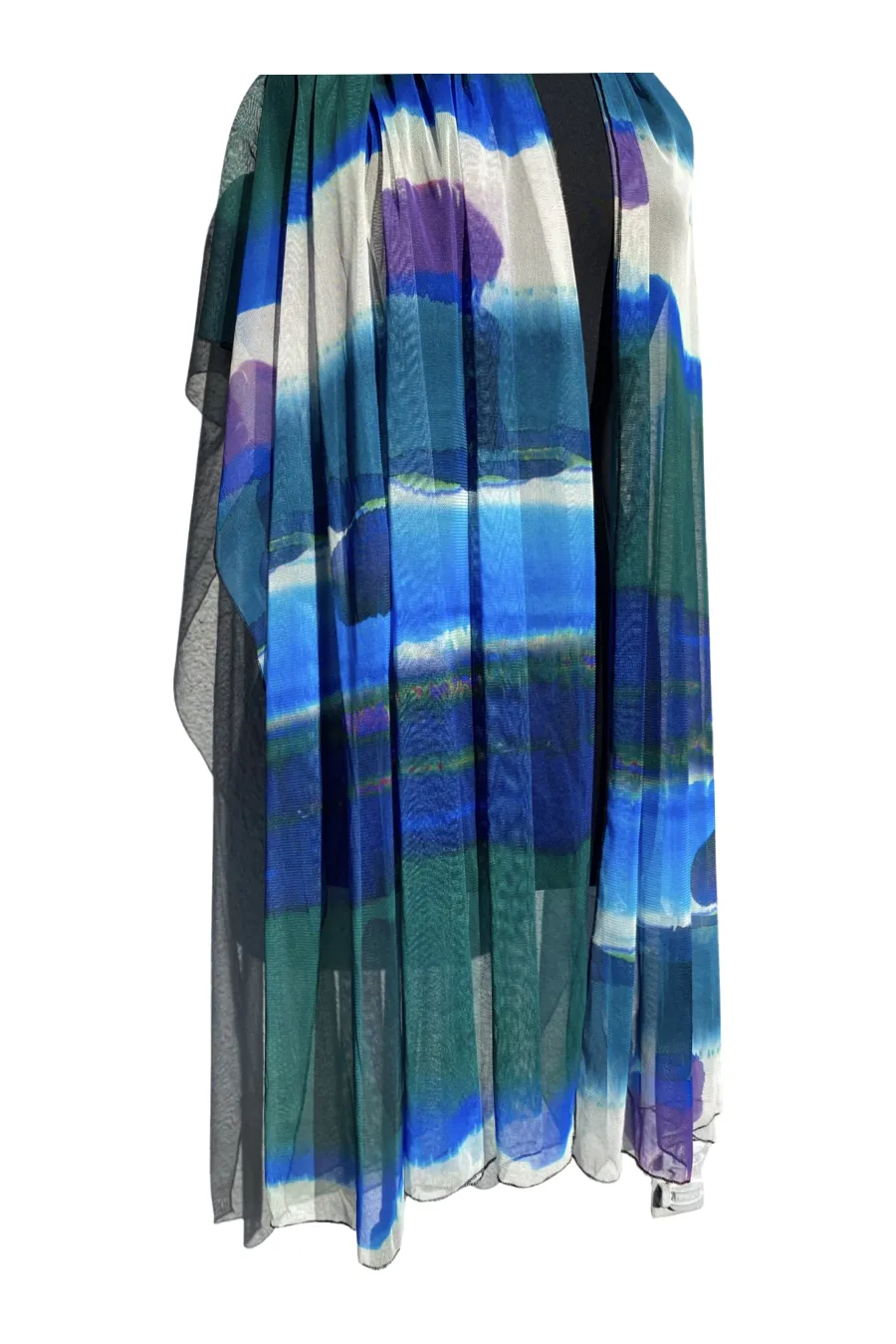 Odette  Long And Wide Sheer Shawl Stole Wrap Cover