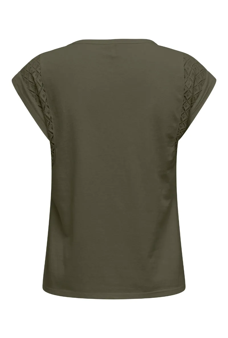 ONLY BECCA SS LACE TOP