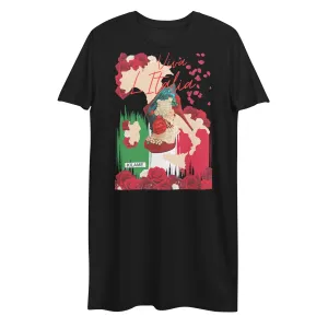 Organic cotton t-shirt dress 'Viva l'Italia'