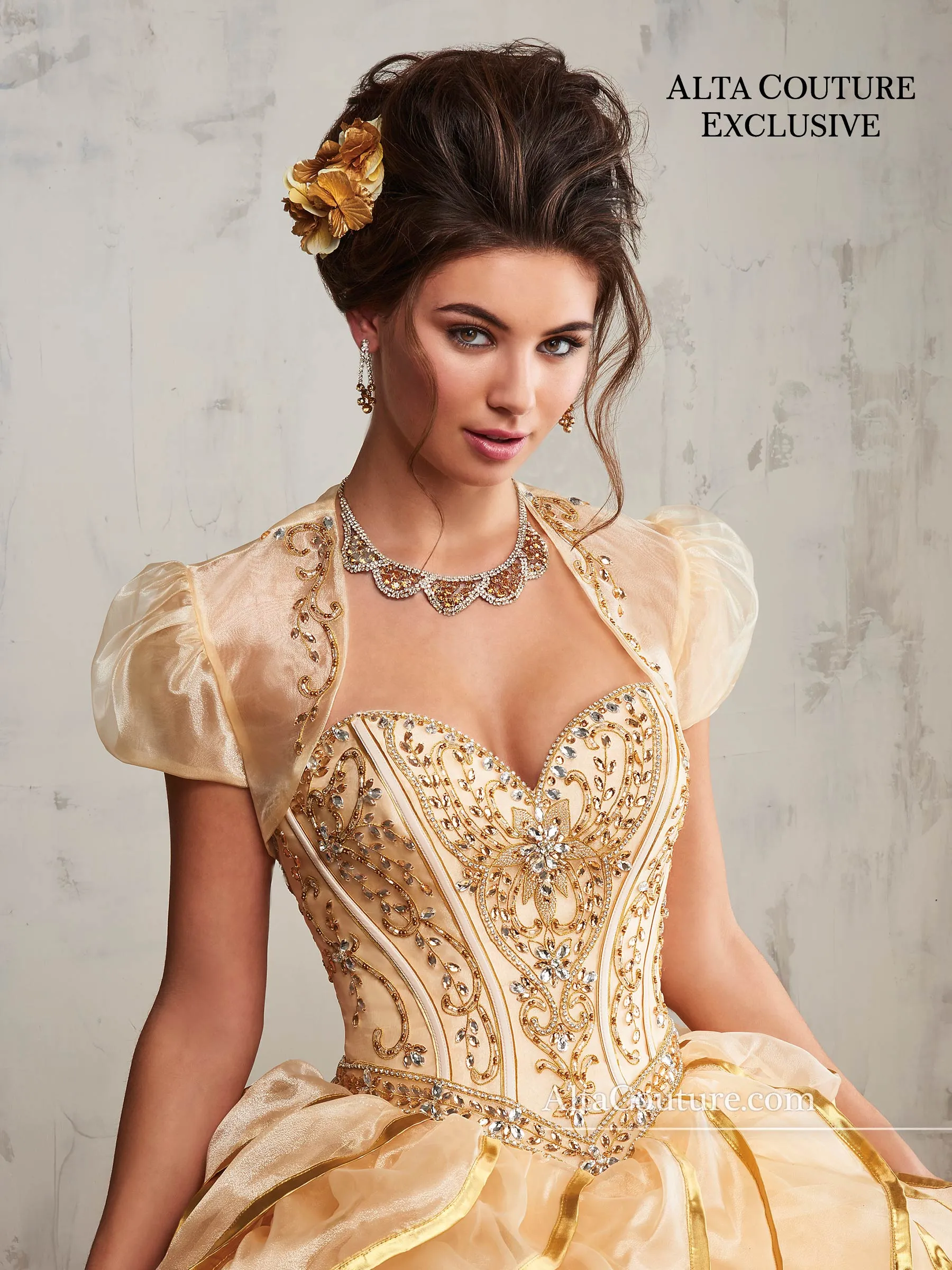 Organza Quinceanera Alta Couture Gown