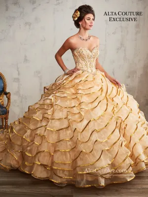 Organza Quinceanera Alta Couture Gown
