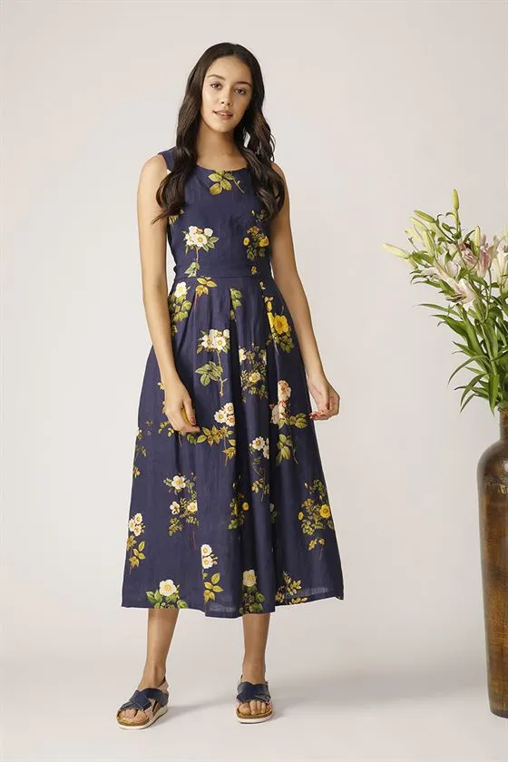 Payal Pratap   -   Salal Printed Dress Morning Glory